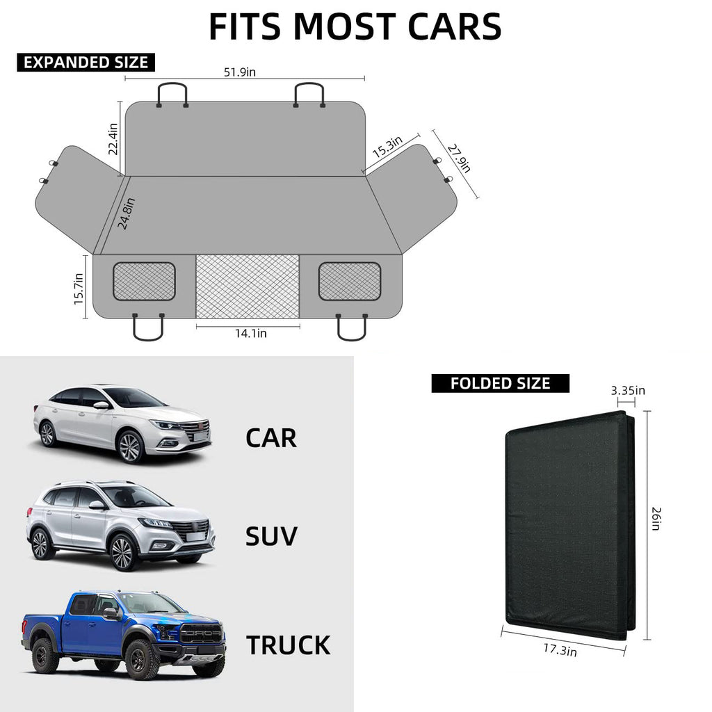 Load-bearing Lengthened Vehicle-mounted Pet Mat Travel Dog Hammock